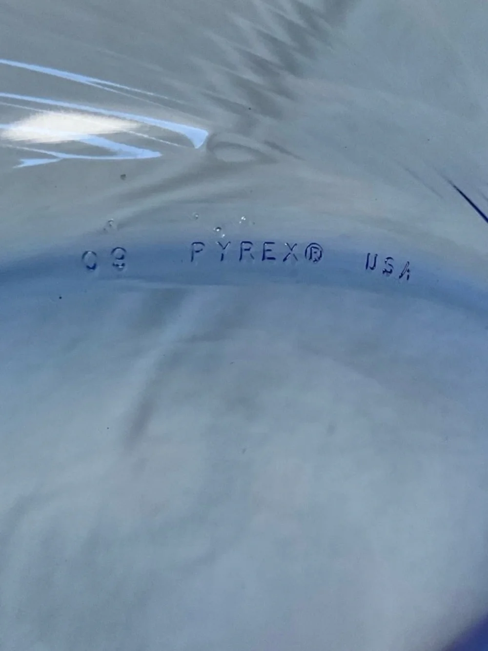 Vintage Pyrex Cobalt Blue Glass Charger Plates Set of 2 12” Ribbed Swirl